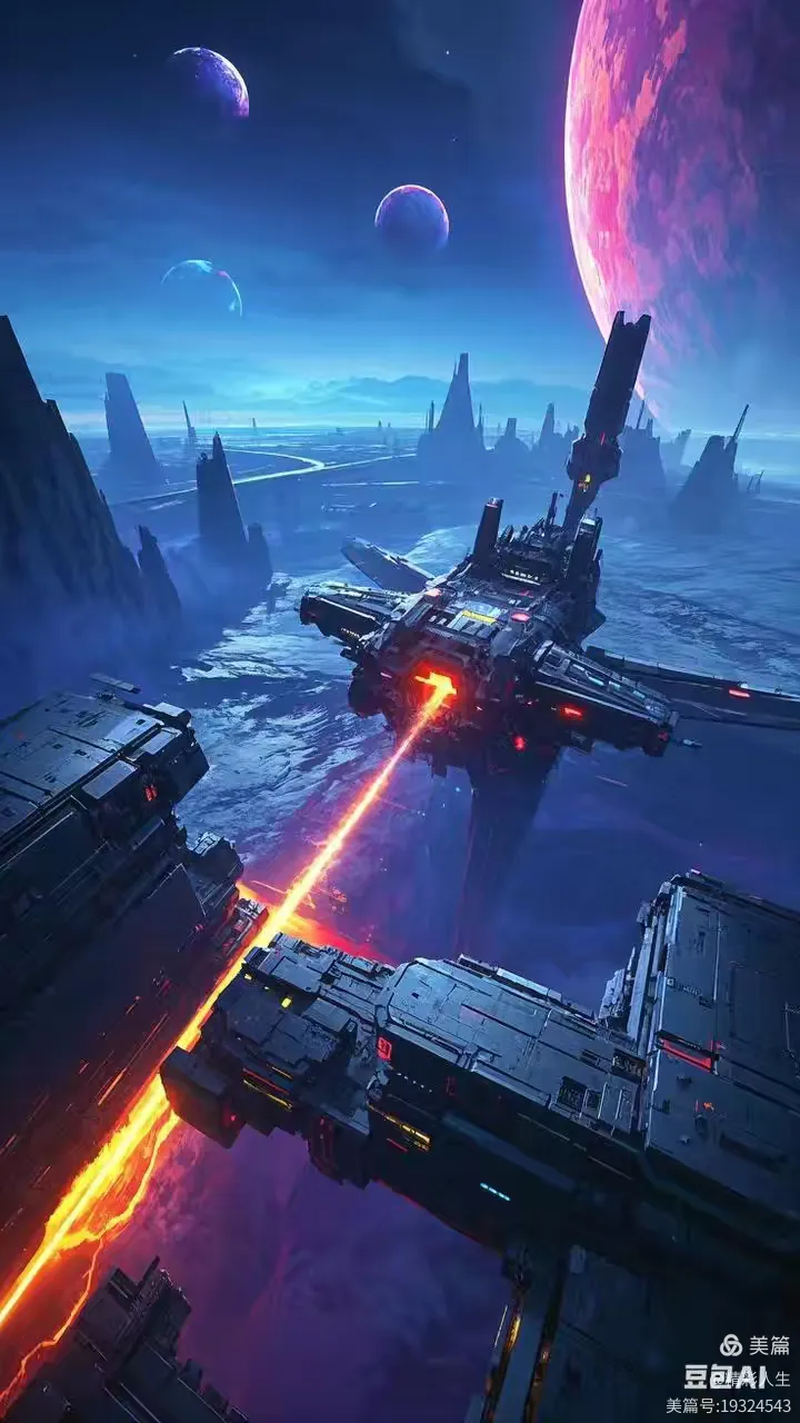 未来科幻场景at绘画